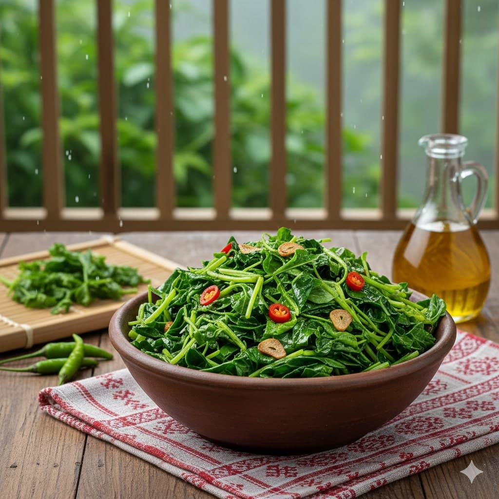 Assamese Monsoon Xaak Bhaji